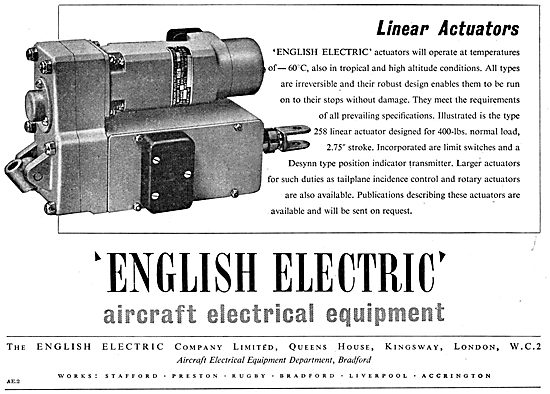 English Electric Linear Actuators                                