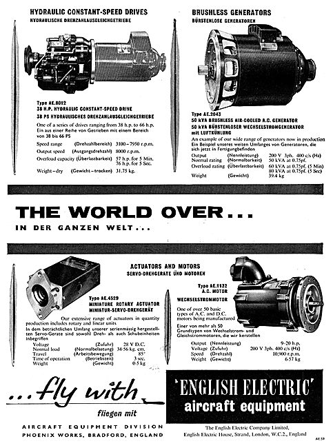 English Electric Type AE.8012 Hydraulic CSD Unit                 
