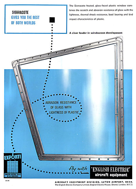 English Electric Sierrcote Glass Faced Plastic                   