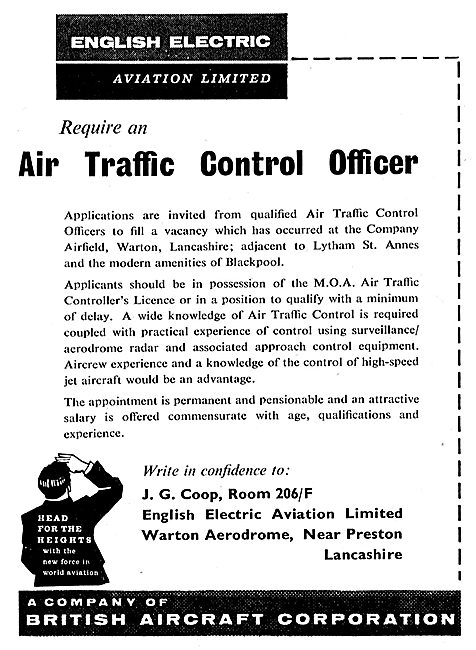 English Electric - Air Traffic Control Officer Warton            