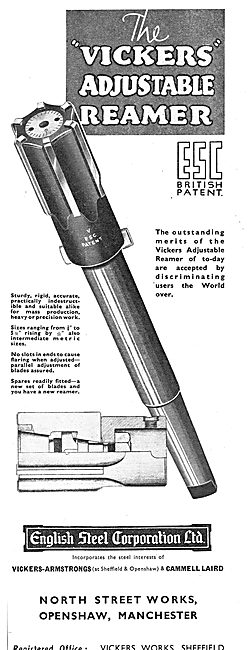 English Steel - Vickers Adjustable Reamer                        