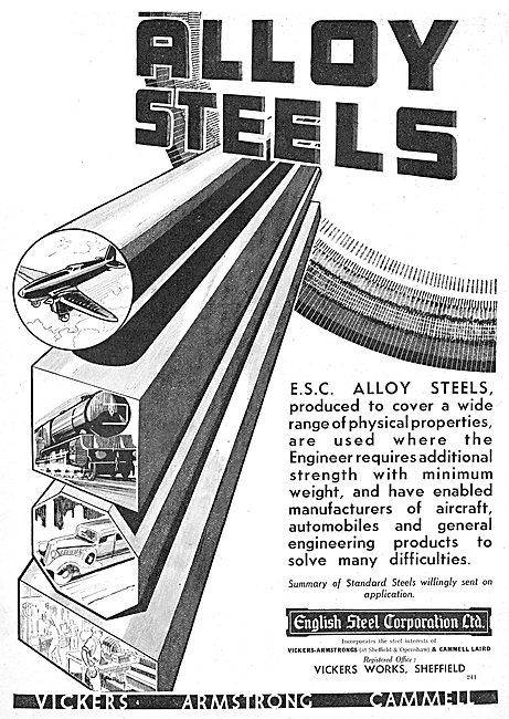 English Steel - ESC Alloy Steels For Aircraft Production         