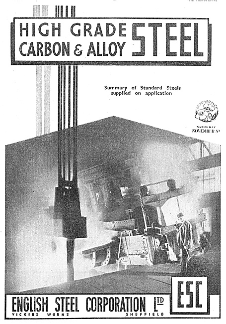 E.S.C. English Steel Corporation. High Grade Carbon & Alloy Steel
