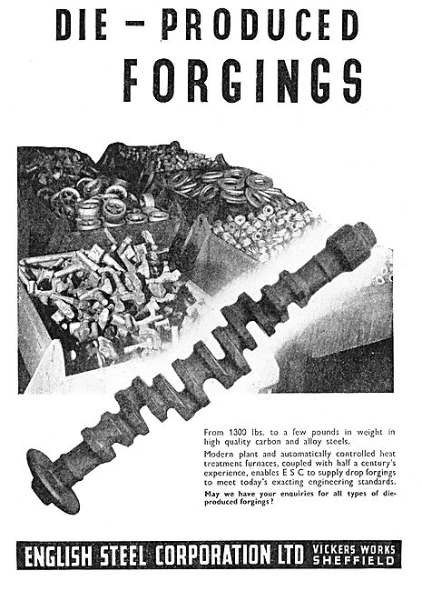 English Steel Corporation Die Produced Forgings                  