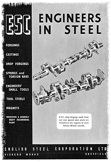English Steel. ESC Forgings & Castings                           