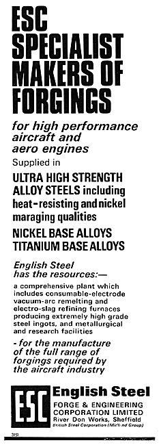 English Steel ESC Titanium & Nickel Base Alloys - Forgings       