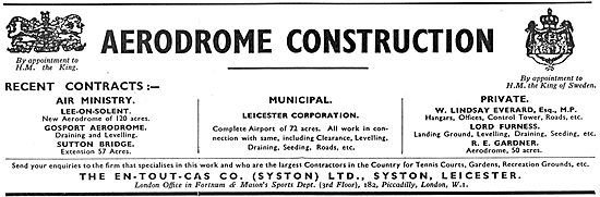 En-Tout-Cas Aerodrome Construction                               
