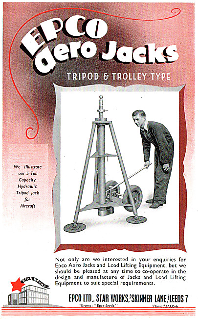 Epco Aircraft Jacks & Low Load Lifting Equipment                 