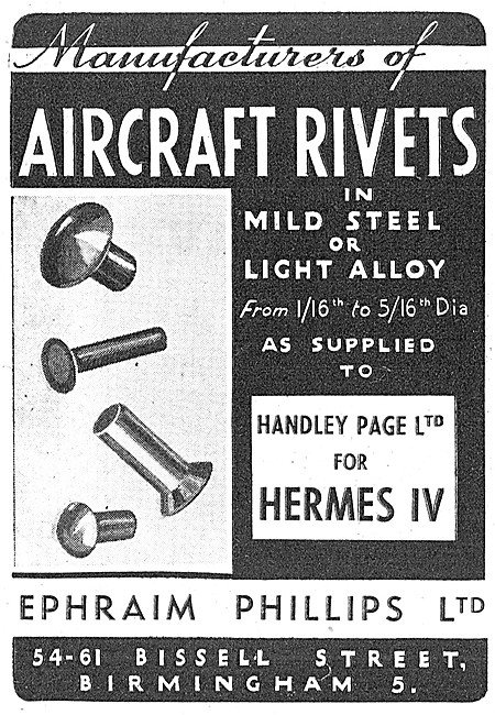 Ephraim Phillips AGS Parts - Rivets In Mild Steel Or Light Alloy 