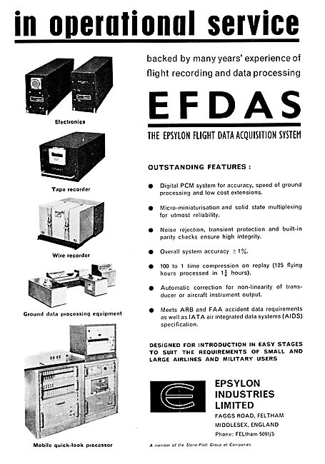 EFDAS - Epsylon Flight Data Recorders                            