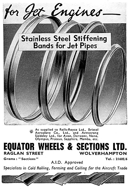 Equator Wheels & Sections Stiffening Bands For Jet Pipes         