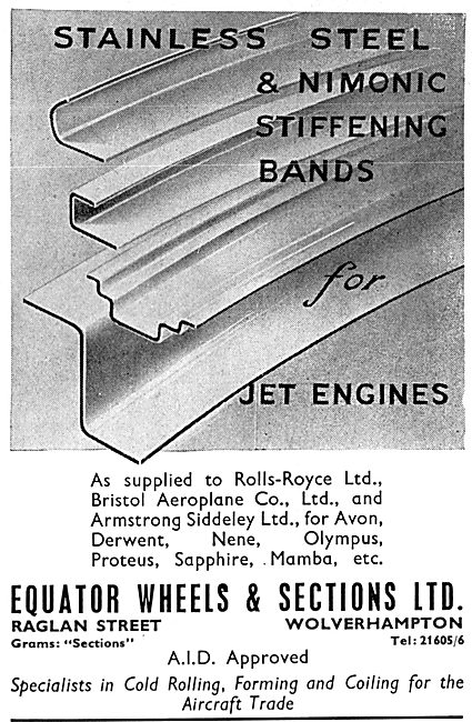 Equator Wheels & Sections - Stiffening Bands For Jet Engines     