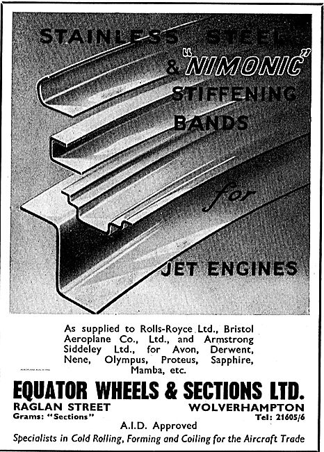 Equator Wheels & Sections Nimonic Stiffening Bands For Jet Engine