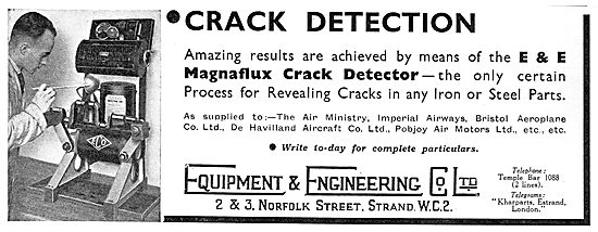 Equipment & Engineering Co -NDT. Magnaflux Crack Detection       