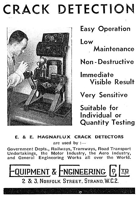 Equipment & Engineering Co -NDT. Magnaflux Crack Detection       