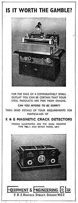 Equipment & Engineering Co -NDT. Magnaflux Crack Detection       