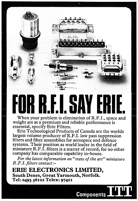 Erie Electronics R.F.I. Low Pass Suppression Filters             
