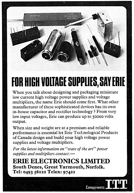 Erie Electronics High Voltage Supplies                           