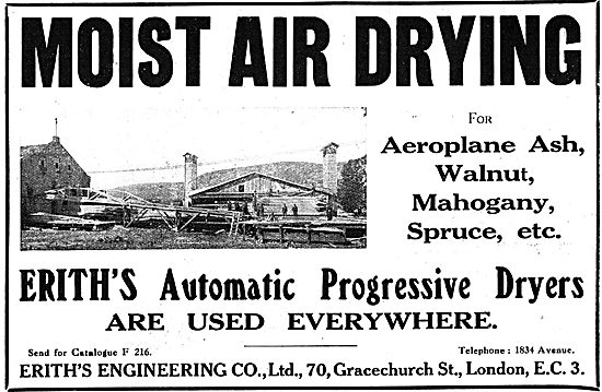 Erith's Engineering Company. - Moist Air Wood Drying Machinery   