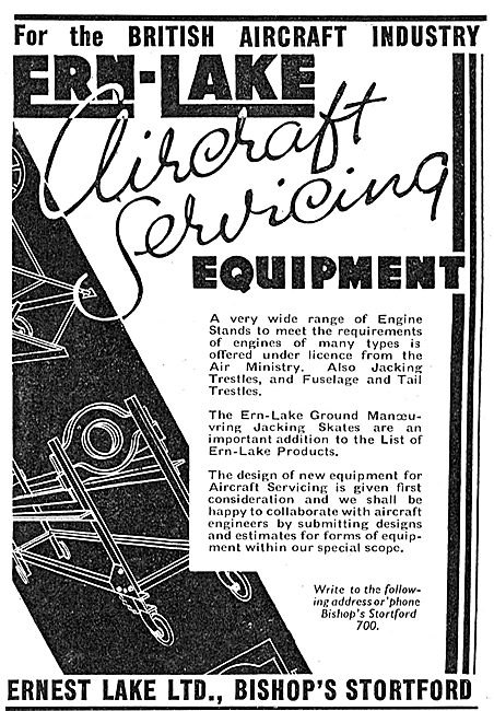 Ernest Lake Ern-Lake Aircraft Servicing Equipment                