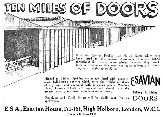 Esavian Hangar Doors 1930                                        