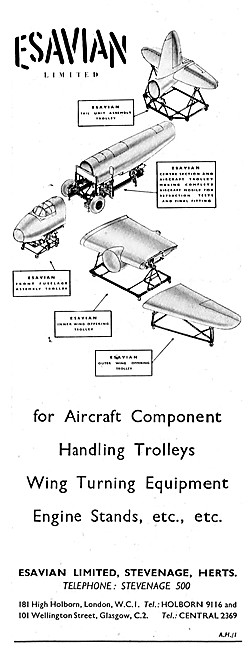 Esavian Aircraft Component Handling Stands & Equipment           