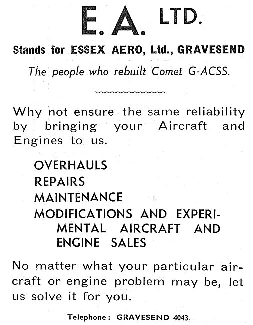 Essex Aero - Aircraft Engineering Services                       