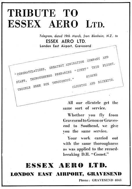 Essex Aero. Aircraft Engineering                                 