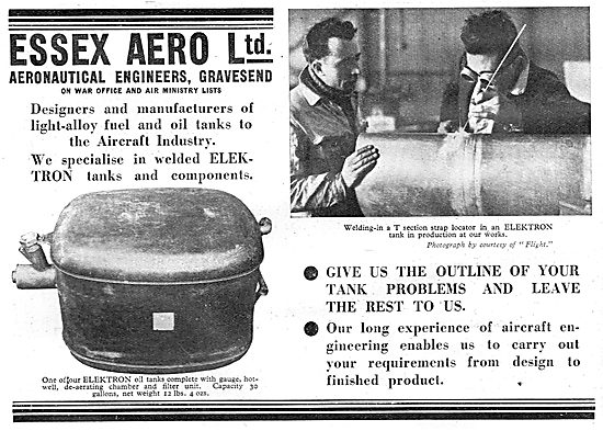 Essex Aero : Aeronautical Engineers. Gravesend                   