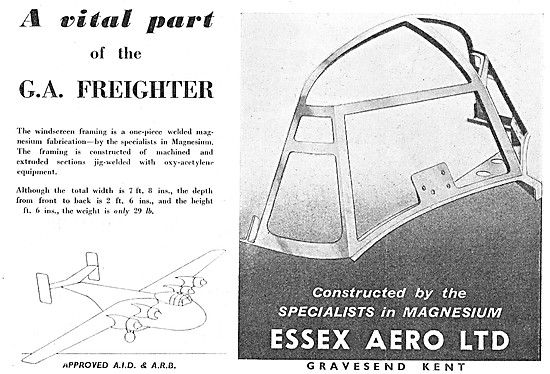 Essex Aero Magnesium Alloy Aircraft Components & Fabrications    