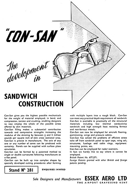 Essex Aero - Con-San Sandwich Contruction Developments           