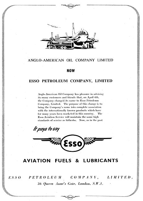 Esso Aviation Fuels & Lubricants                                 