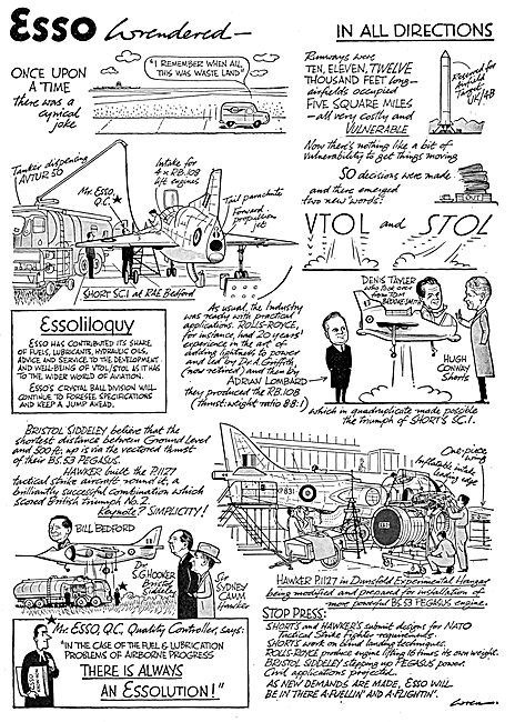 Esso Aviation Fuels & Lubricants : Wren Cartoon                  