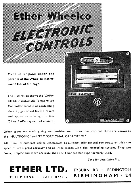 Ether Wheelco Electronic Controls                                