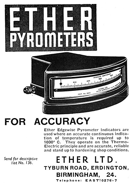 Ether Pyrometers                                                 