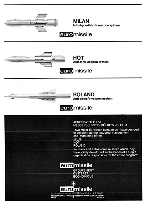 Euro Missile Milan Hot Roland                                    