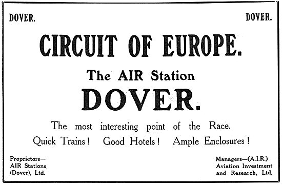 View The Circuit Of Europe From The Air Station Dover            