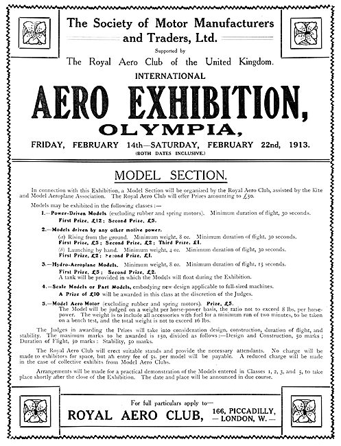 1912 Aero Exhibition Olympia                                     