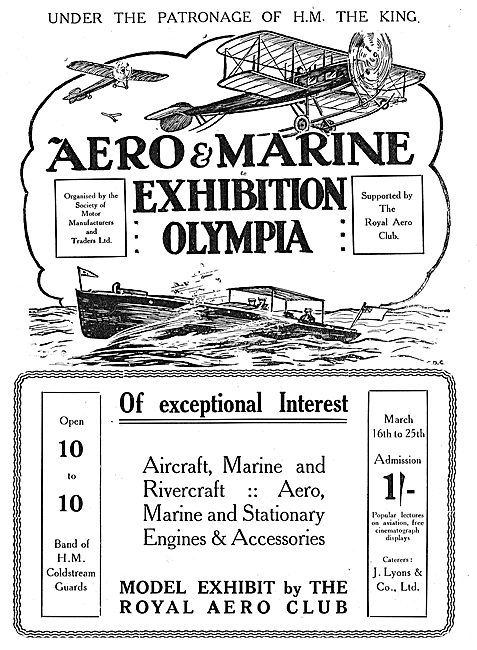 Aero & Marine Exhibition Olympia  16th-25th March 1914           
