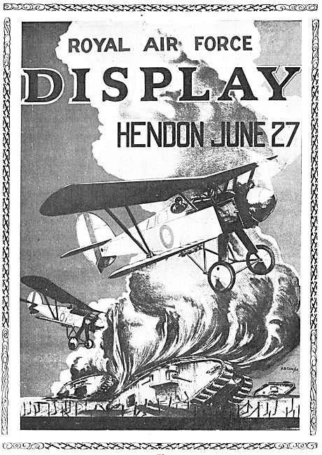 Royal Air Force Hendon Display June 27th 1925                    