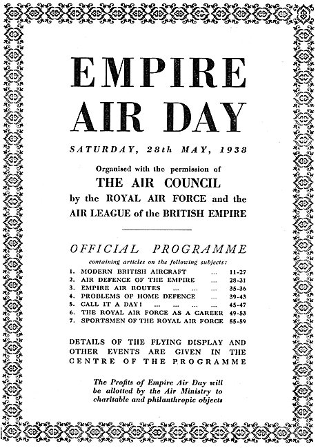 Empire Air Day 28th May 1938                                     