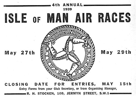 Isle Of Man Air Rcaes - May 27th 1939                            