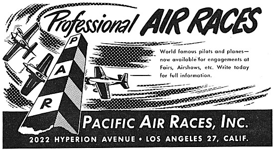 Pacific Air Races Pilts & Aircraft For Shows & Fairs             