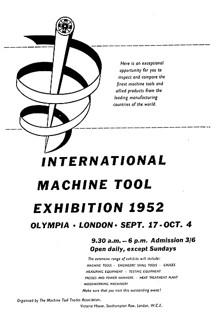 International Machine Tool Exhibition 1952 Olympia               