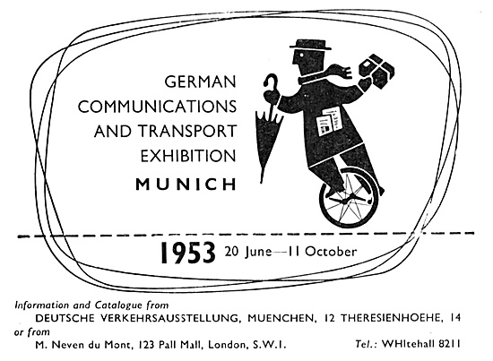 German Communications & Transport Exhibition Munich June  1953   