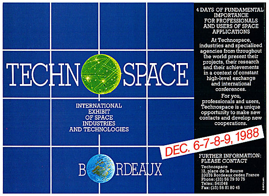 Technospace 1988 Exhibition Bordeaux                             