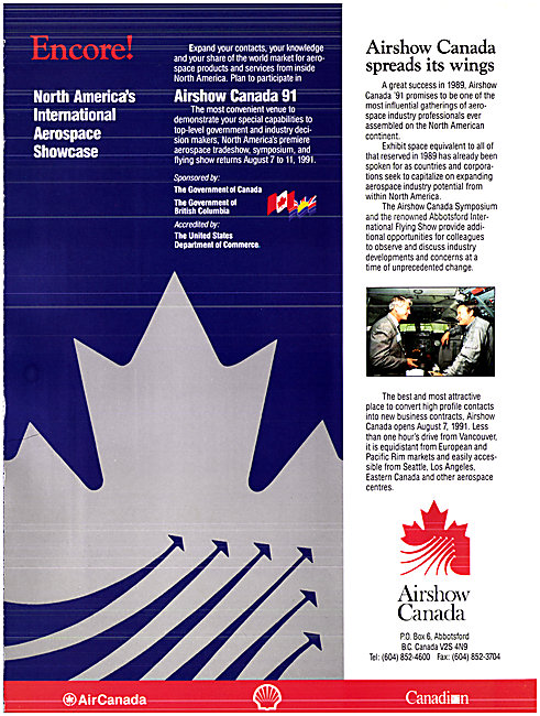 Airshow Canada  91 - August 1991                                 