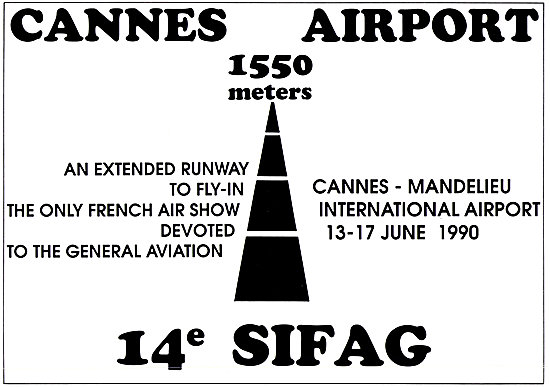 14th SIFAG Cannes Gneral Aviation Air Show June 1990             