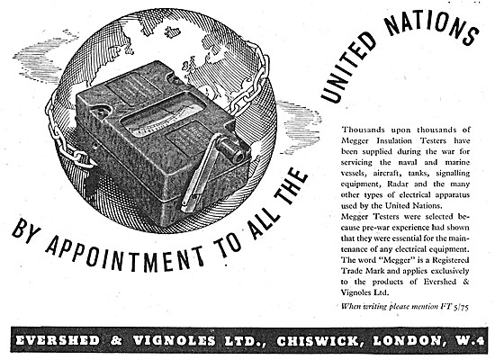 Evershed & Vignoles Aircraft Controls                            