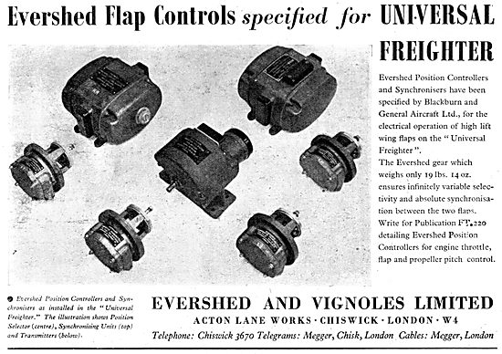 Evershed & Vignoles Aircraft Controls                            